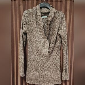 Knit Sweater with Button Detail